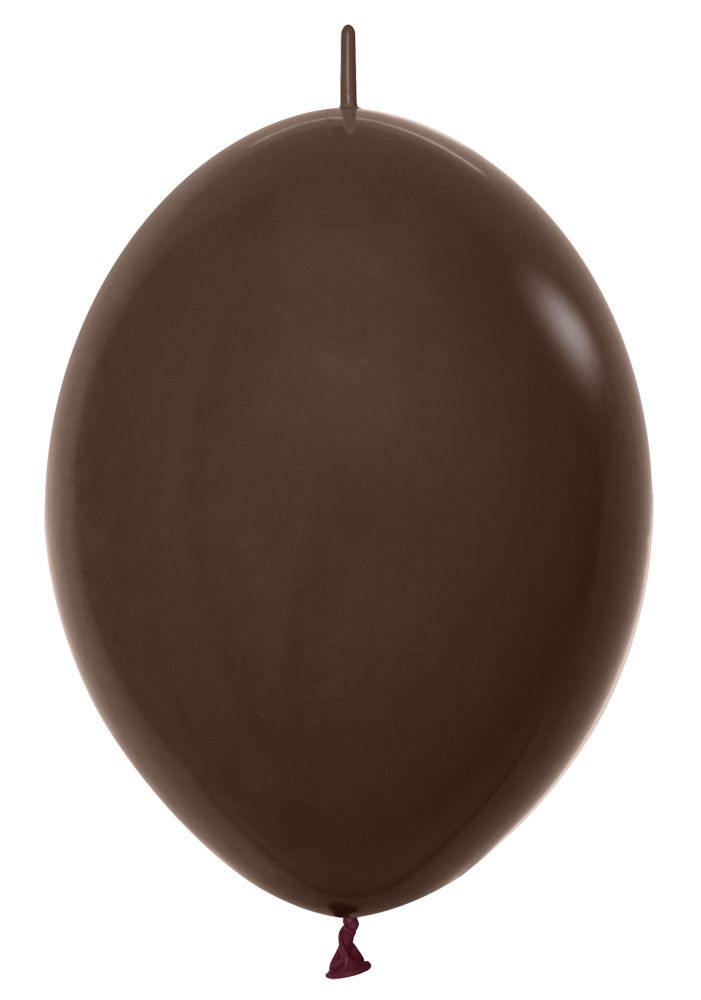 12" Fashion Chocolate Link-O-Loons (25pcs) Sempertex Balloons