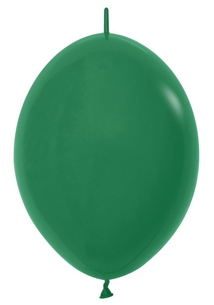 06" Fashion Forest Green Link-O-Loons (50pcs) Sempertex Balloons