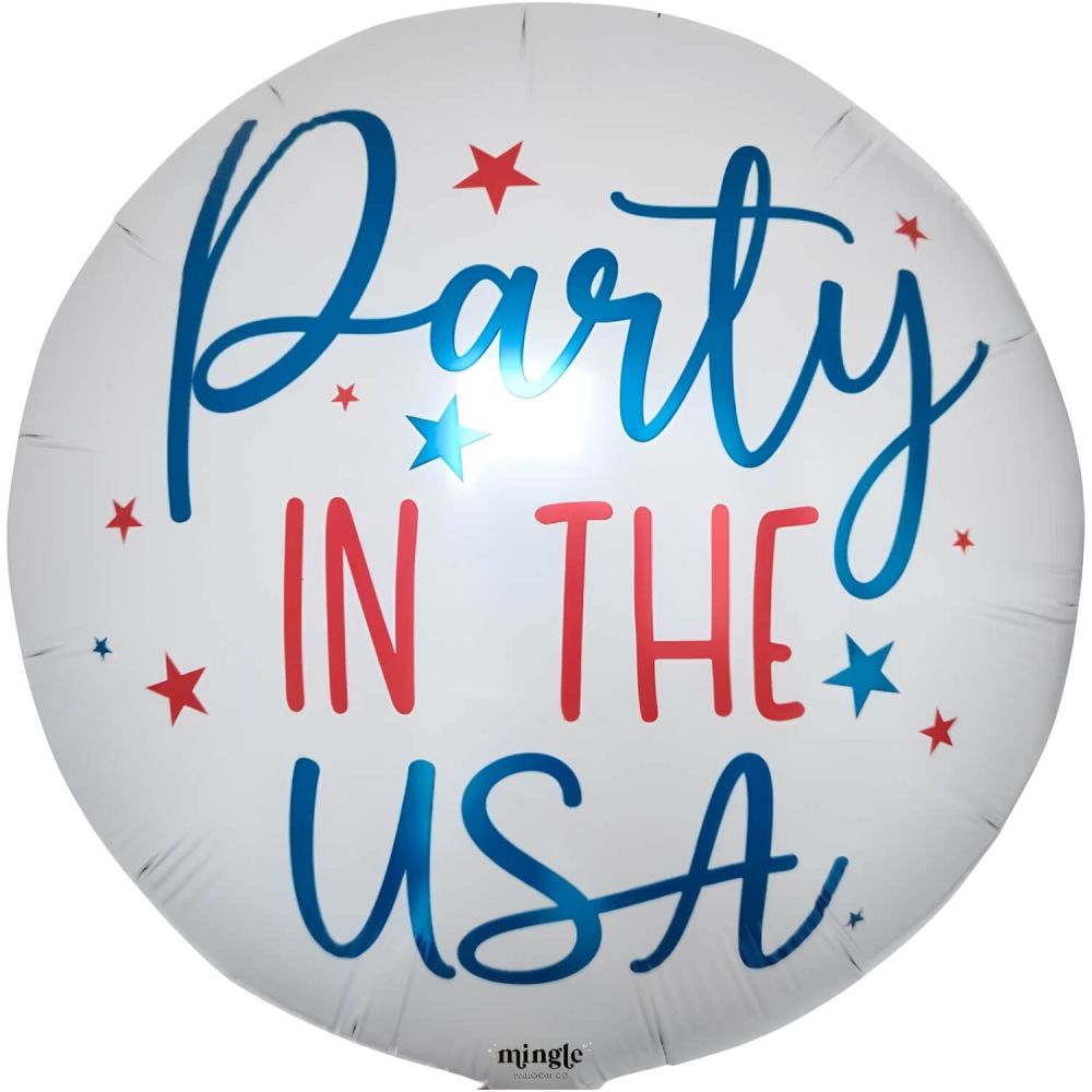 18" Party In The USA Round Balloon