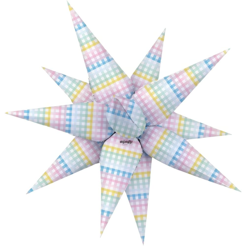 32" Starburst Pastel Waffle Balloon