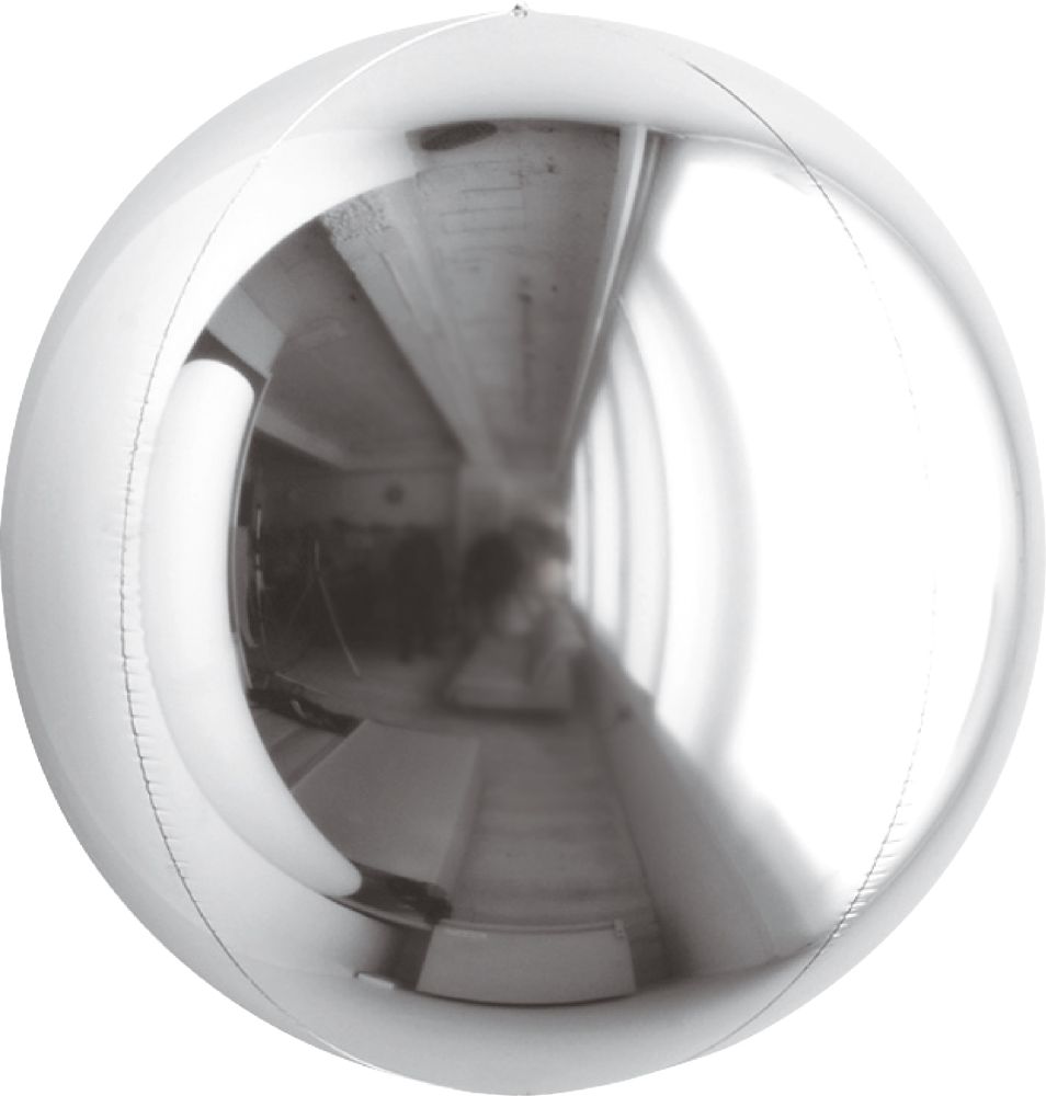 Orbs 07" Silver Balloon
