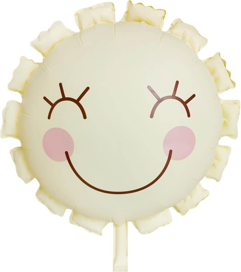 22" Matte Cream Sun Flower Balloon