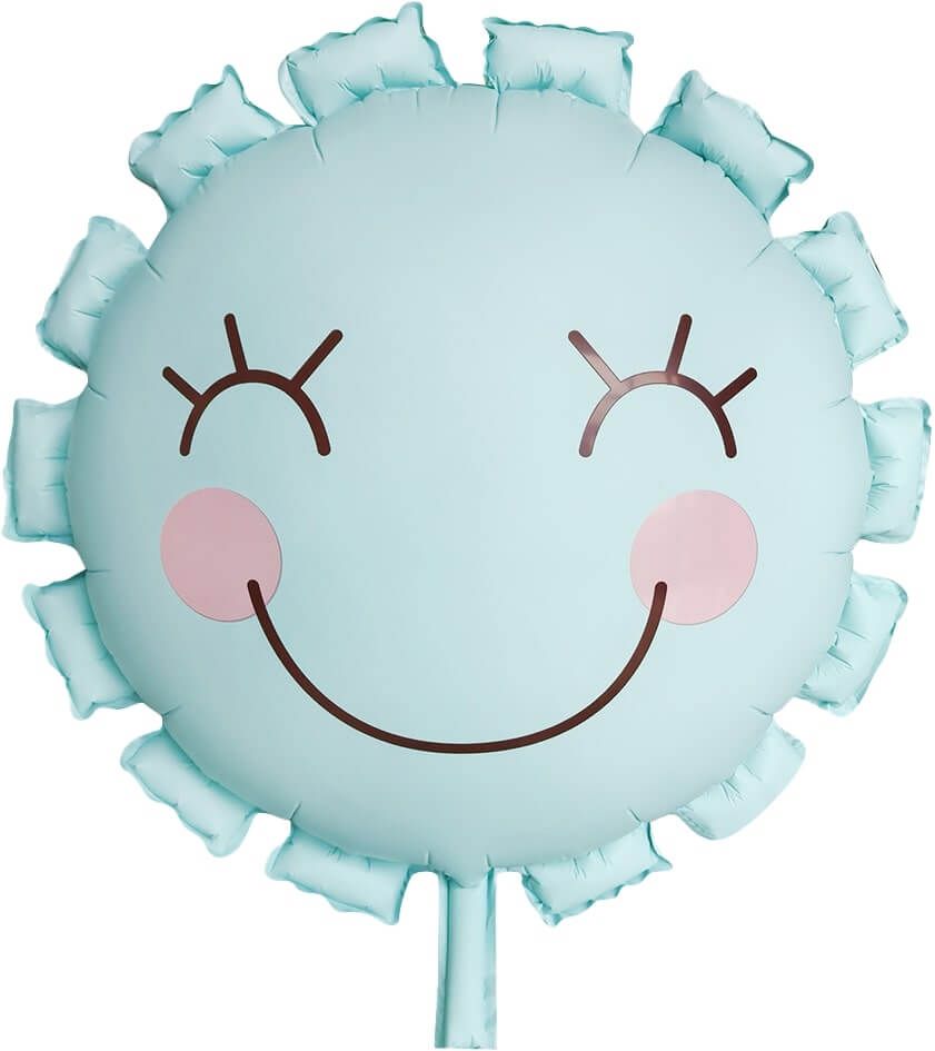 22" Matte Blue Sun Flower Balloon