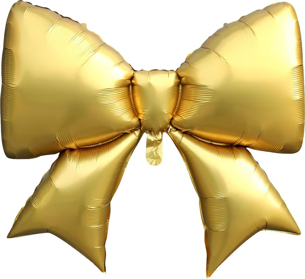 38" Gold Bow Balloon