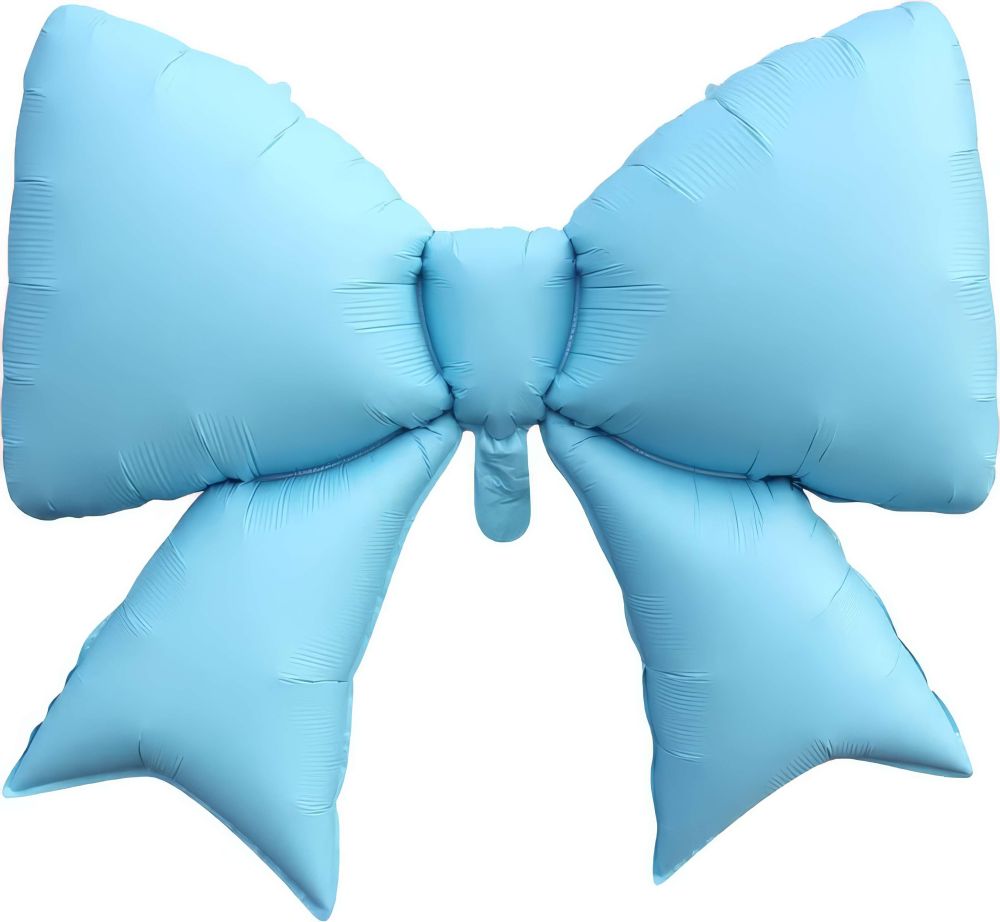 38" Matte Blue Bow Balloon