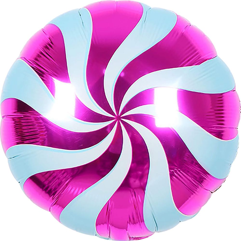 18" Candy Swirl Pink Balloon