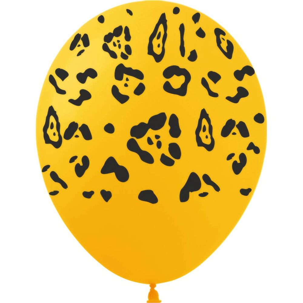 12" Cheetah Print (50pcs) Balloons