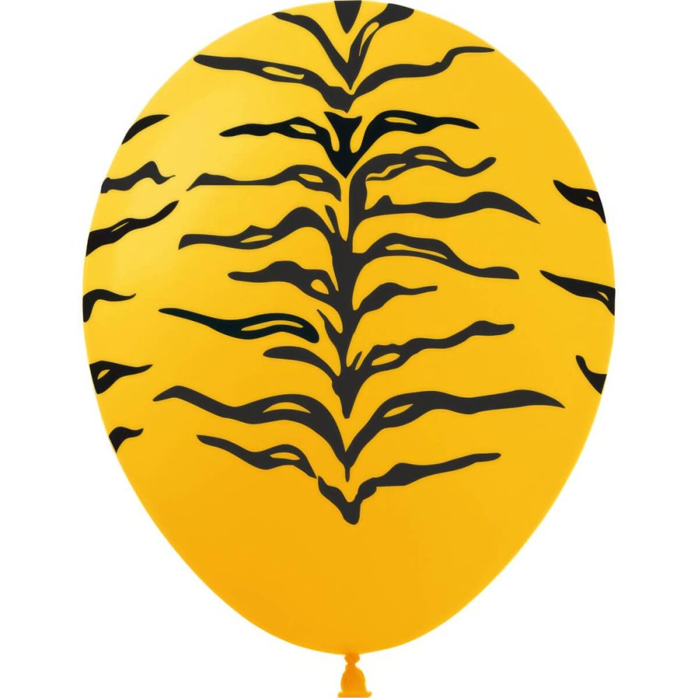 12" Tiger Print (50pcs) Balloons