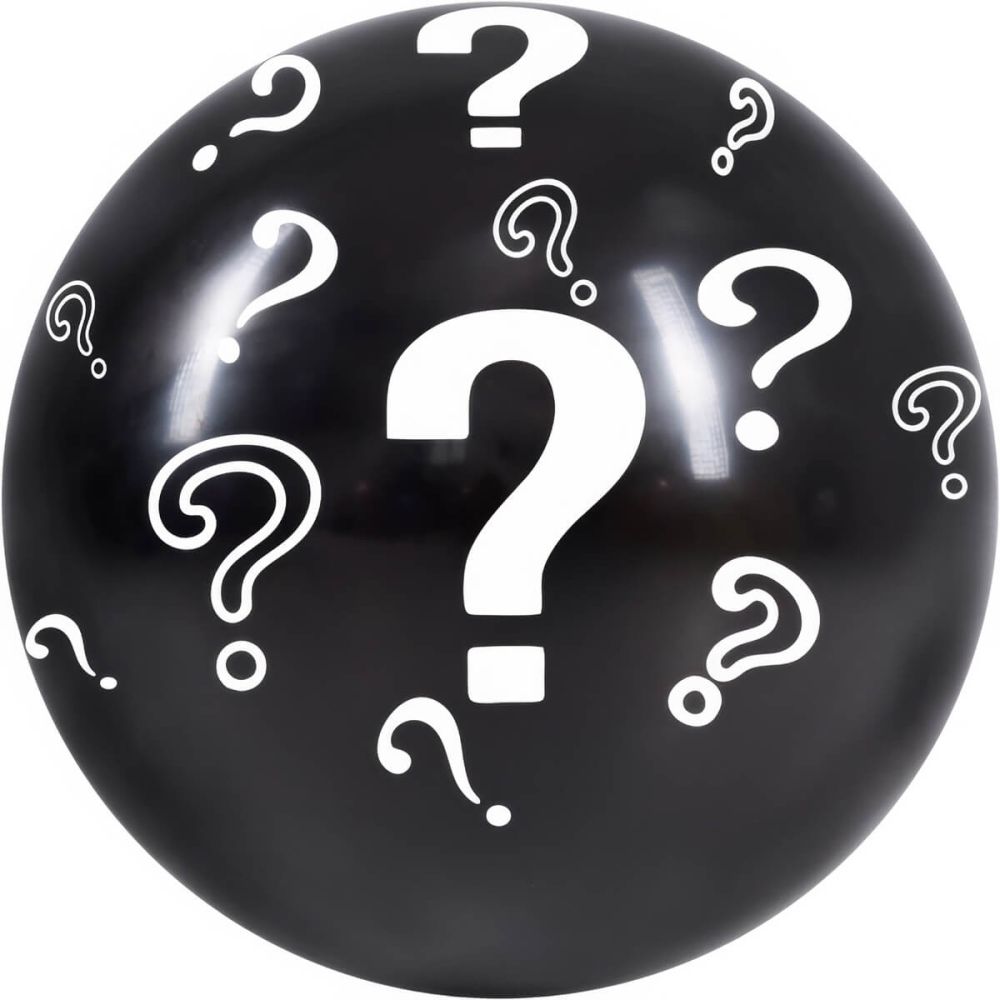 36" Gender Reveal Question Marks (1pcs) Balloons