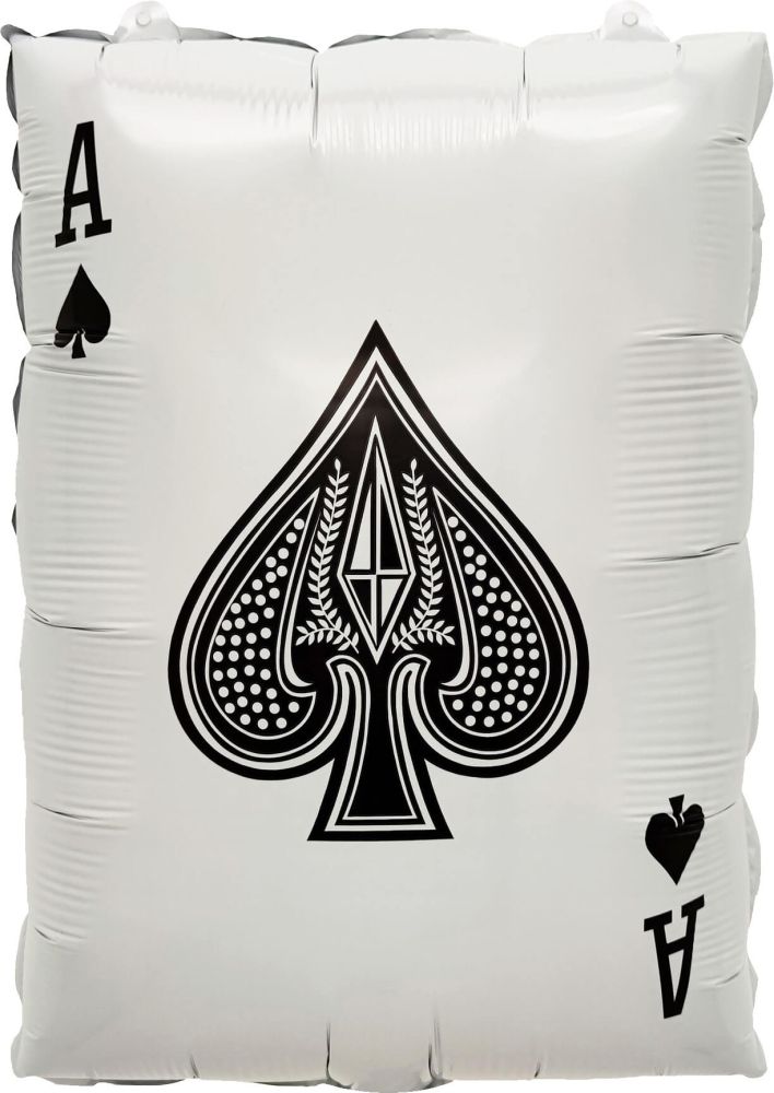 22" Ace of Clubs Casino Card Balloon