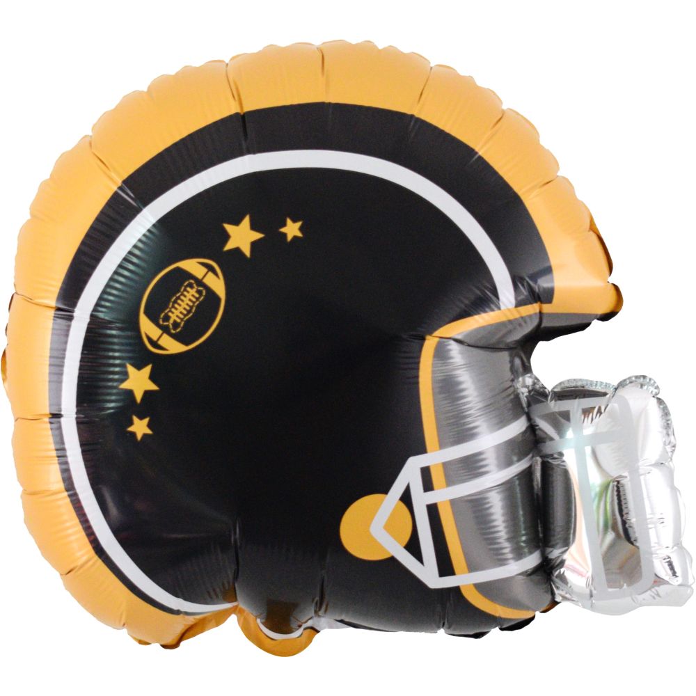 22" Football Helmet Yellow Balloon