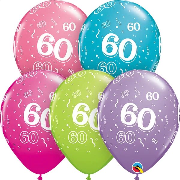 11" 60-A-Round Trendy Assortment (50pcs) Balloons