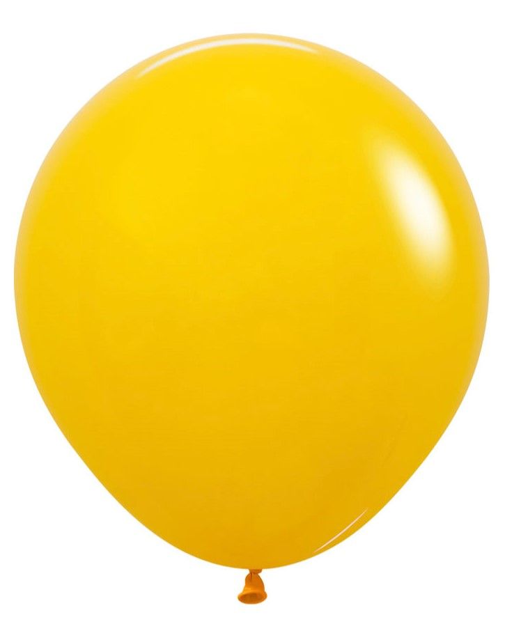 18" Fashion Honey Yellow (25pcs) Sempertex Balloons