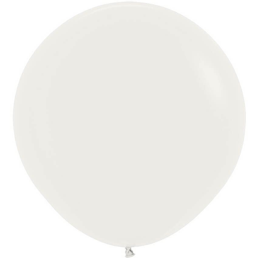 24" Fashion Almond White (10pcs) Sempertex Balloons