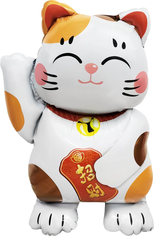 17" Standing Lucky Cat Balloon