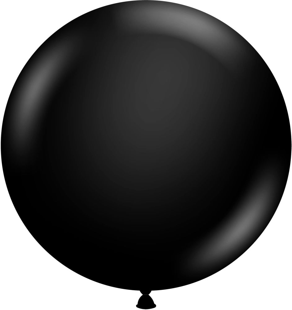 36" Black (2pcs) TufTex Balloons