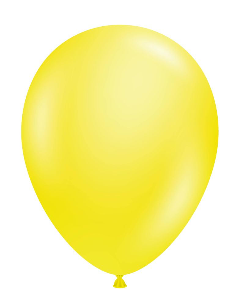 17" Crystal Yellow (50pcs) TufTex Balloons
