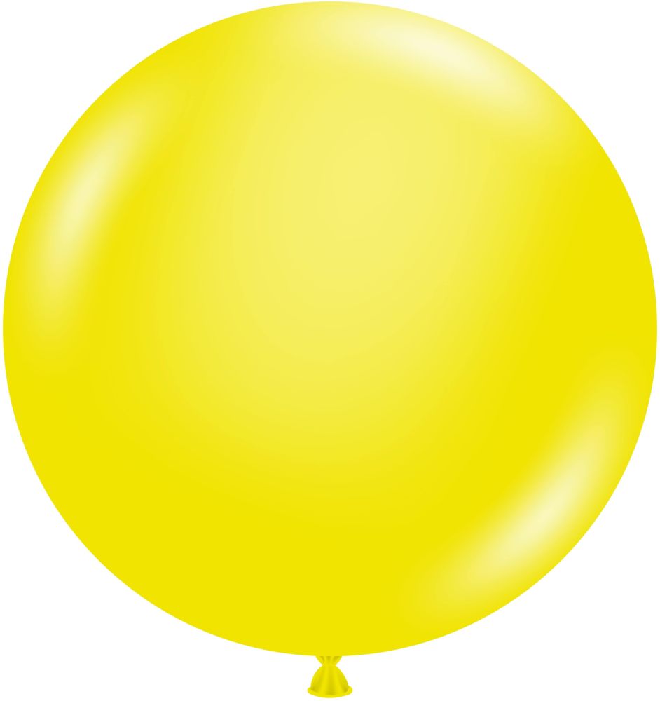 24" Crystal Yellow (3pcs) TufTex Balloons