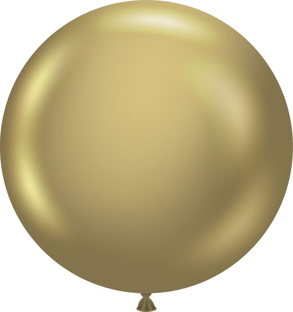 24" Golden Tuftex Effects (3pcs) Balloons