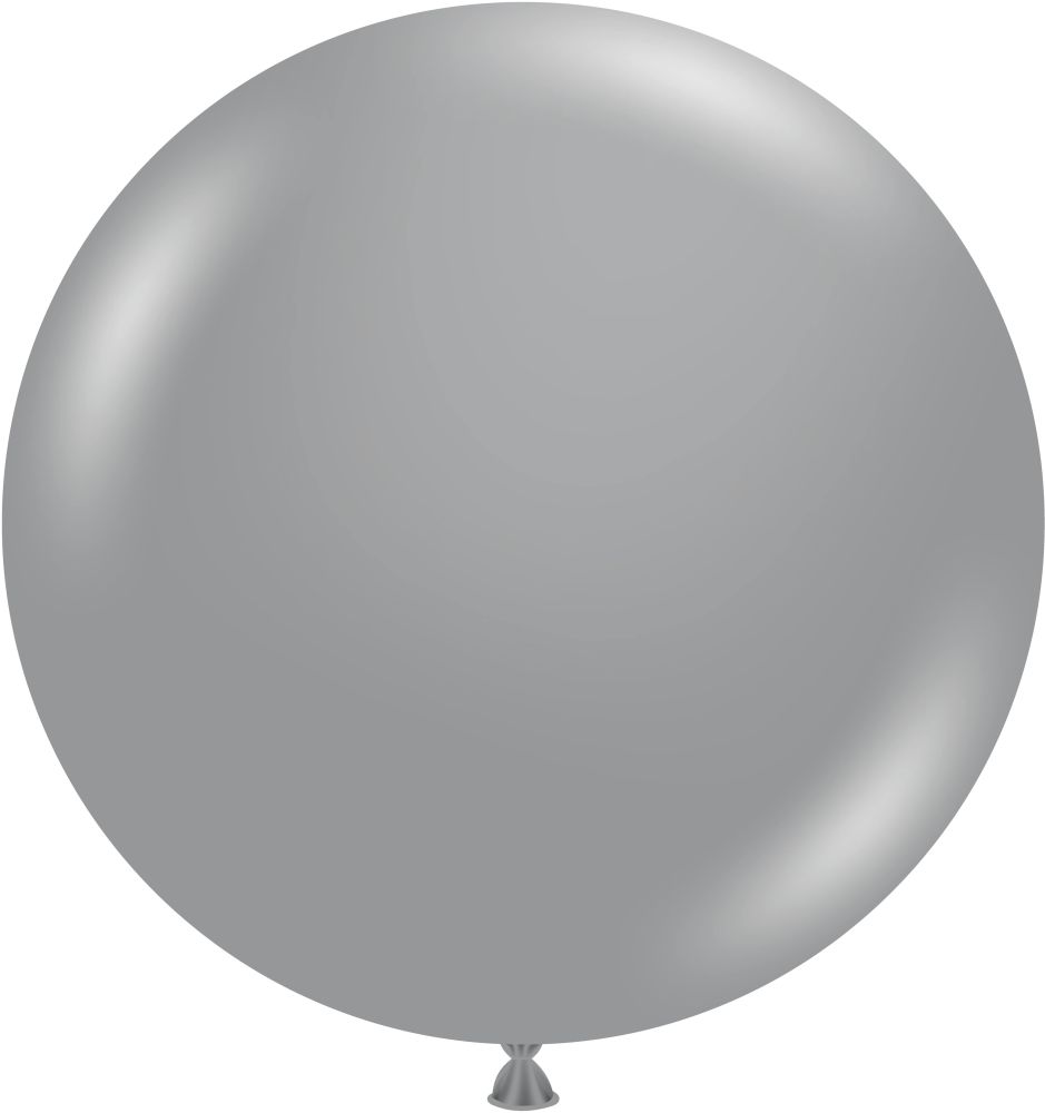 24" Metallic Silver (3pcs) TufTex Balloons