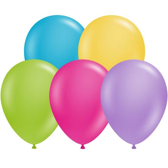 11" Tropical Assortment (100pcs) TufTex Balloons