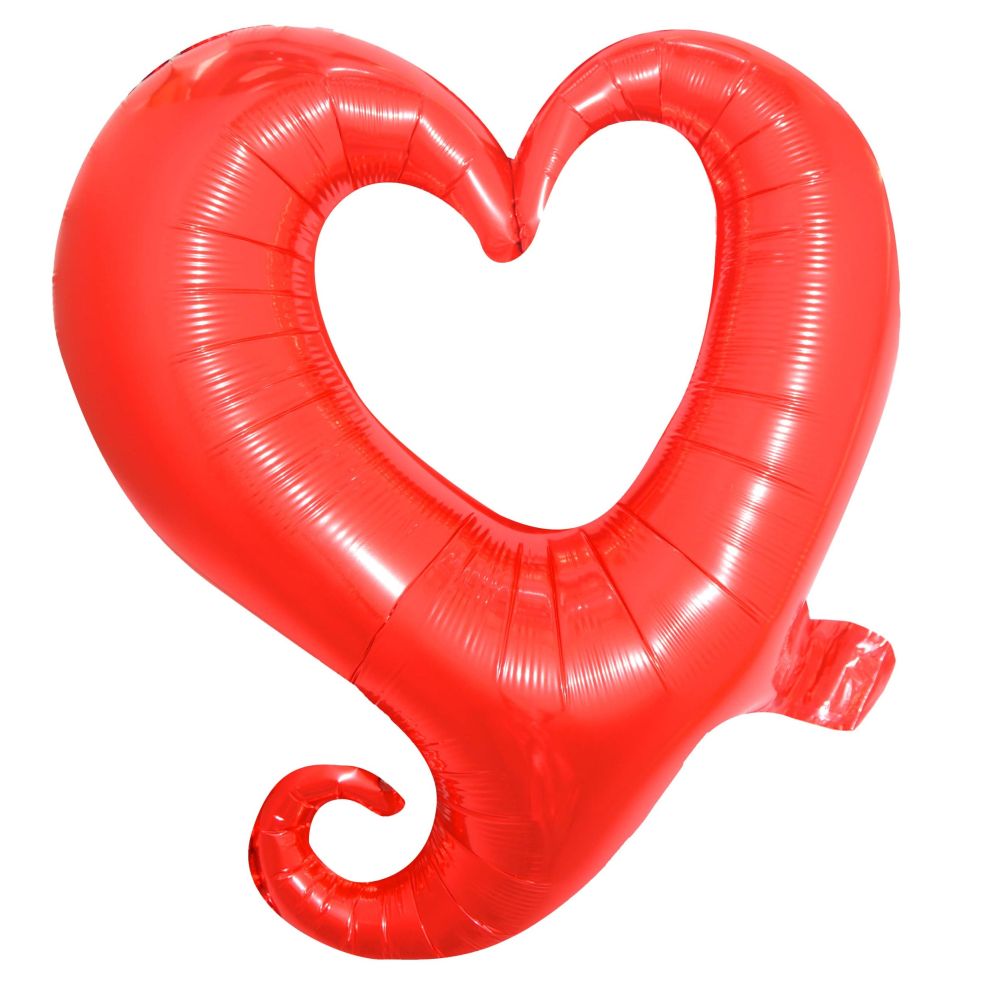 16" Classy Heart Red Balloon