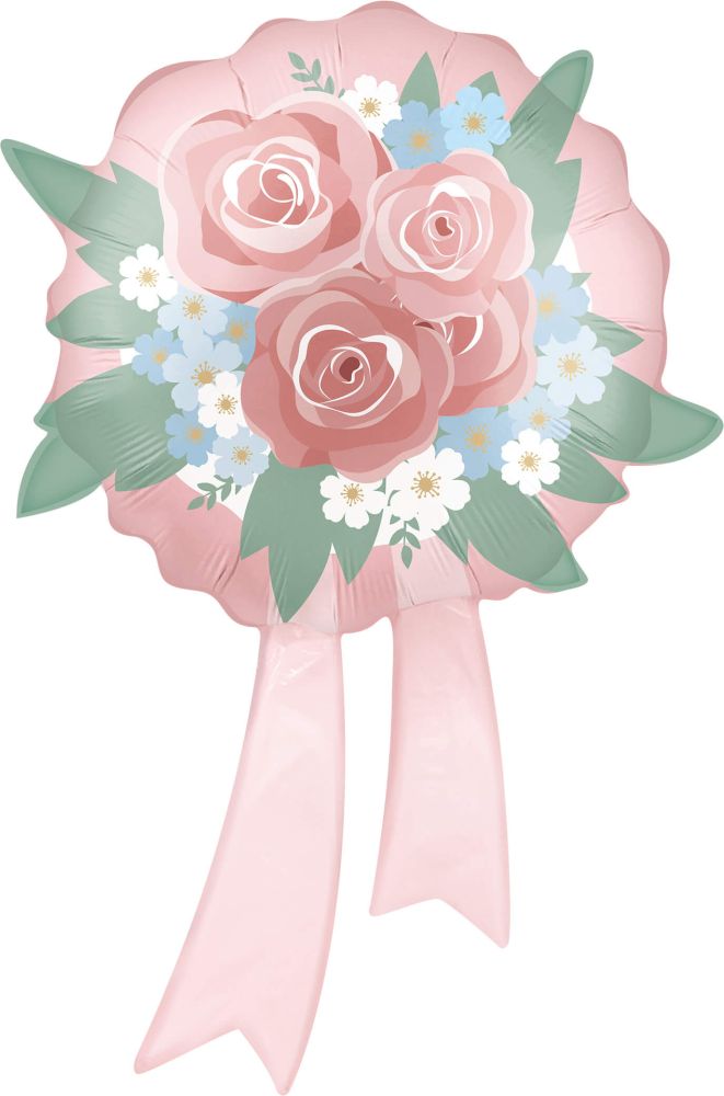 31" Anniversary Pink Rose Bouquet Balloon
