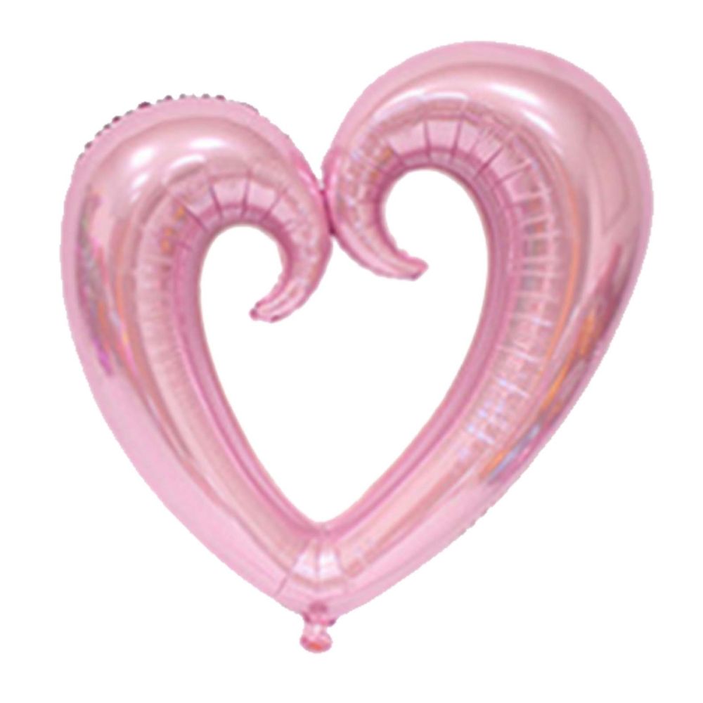 31" Linking Heart Baby Pink Balloon