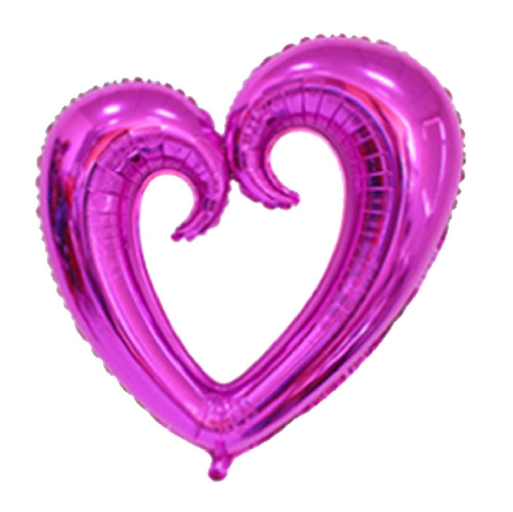 31" Linking Heart Fuchsia Balloon