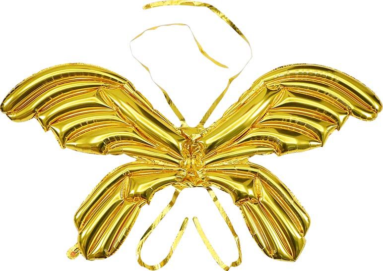 47" Angel Wings Gold Balloon