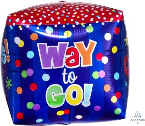 UltraShape Cubez Way To Go Congrats Balloon