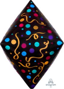 UltraShape Anglez Happy New Year Satin Dots Balloon