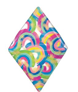 UltraShape Anglez Happy Mothers Day Painted Rainbows Balloon