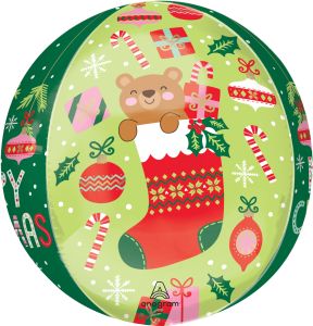 Orbz Beary Christmas Balloon