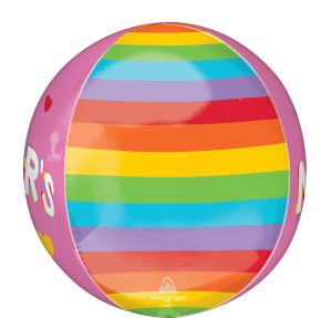 Orbz Happy Mothers Day Brilliant Rainbow Balloon