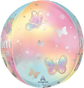 Orbz Satin Happy Mothers Day Fluttering Dreams Balloon