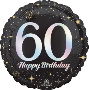 Standard Sparkling Birthday 60 Balloon