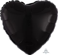 18" Black Heart Balloon