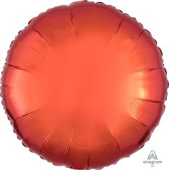 18" Metallic Orange Circle (non-packaged) Balloon