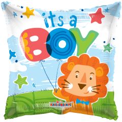 09" It's A Boy Lion Balloon