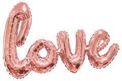Script Phrase Love Rose Gold Jumbo Balloon