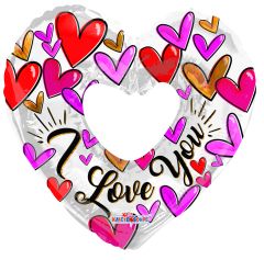 09" Trendy Hearts Shape Balloon