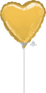 04" Gold Heart Balloon