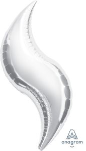 Curve 42" Silver Balloon
