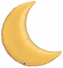 Crescent Moon 35" Metallic Gold Balloon