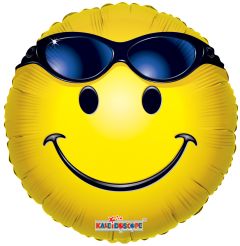 18" Smiley With Glasses Balloon