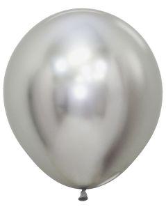 18" Reflex Silver (25pcs) Sempertex Balloons