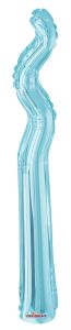 Kurly Zig Zag Light Blue Balloon
