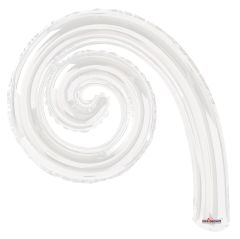 Kurly Spiral White Balloon