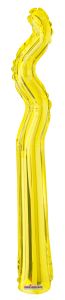 Kurly Zig Zag Yellow Balloon